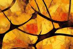 橙色背景秋天秋天万圣节颜色陷入困境的难看的东西