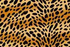 豹头颜色绘画模式无缝的复古的设计