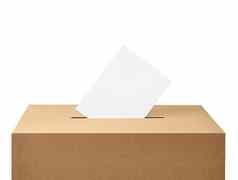 投票盒子铸造投票选举全民公投政治选举女人女民主手选民飞行空气
