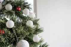 圣诞节一年室内装饰冷杉树花环球