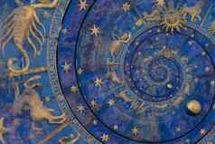 占星背景星座迹象象征