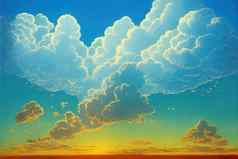 美丽的云蓝色的天空背景自然天气云