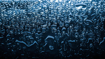 水纹理摘要背景阿卡滴蓝色的玻璃科学宏元素多雨的天气自然表面艺术背景环境品牌设计