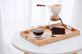 滴咖啡沥干架滴地面咖啡玻璃滴能杯巧克力蛋糕