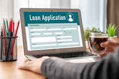在线贷款应用程序形式流行的数字信息集合