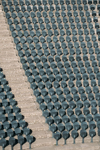 空行舒适的塑料椅子附加地板上空体育场座位设计体育竞技场石头楼梯体育体育场分椅子行业