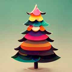 圣诞节树装饰礼物盒子假期背景快乐圣诞节快乐一年