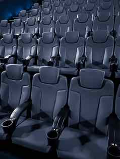 电影娱乐空黑暗电影剧院座位显示流媒体服务电影行业生产