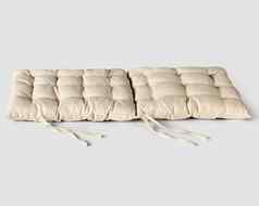 软绗缝甲板椅子缓冲自然米色织物