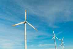 绿色能源风涡轮机风涡轮机替代能源来源可再生能源来源权力一代发电机权力植物风农场风环境保护
