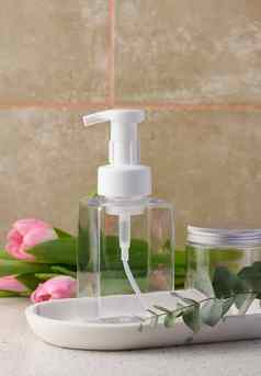 透明的塑料容器自动售货机表格瓶液体肥皂洗发水