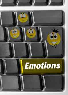 电脑键盘情绪迹象