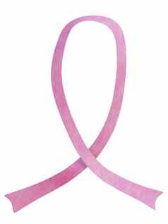 现实的粉红色的丝带乳房癌症意识