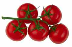 分支成熟的西红柿成熟的红色的西红柿