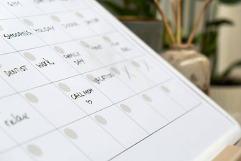 每月规划师填满任命计划月忙月时间表磁董事会天月的地方输入重要的重要的时间表概念业务规划白板规划师磁每月模板