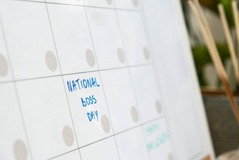 国家老板一天日历提醒重要的事件任命每月规划师磁董事会天月的地方输入重要的重要的时间表概念业务规划白板规划师磁每月模板