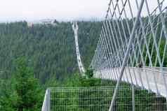 悬架桥铁皮尔斯天空桥多尔尼住的地方捷克共和国