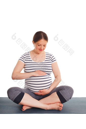 怀孕了女人<strong>瑜伽</strong>体式体式苏哈萨那