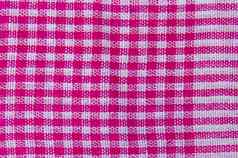 格子摘要模式织物野餐桌布古董条格平布背景网纹纹理紫色的紫罗兰色的粉红色的