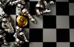 金王国际象棋站国际象棋董事会概念成功的业务领导