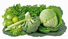 作文新鲜的蔬菜西兰花白色背景前视图健康的食物清洁吃蔬菜种子超级食物多叶的蔬菜健康的绿色有机生西兰花花准备好了烹饪