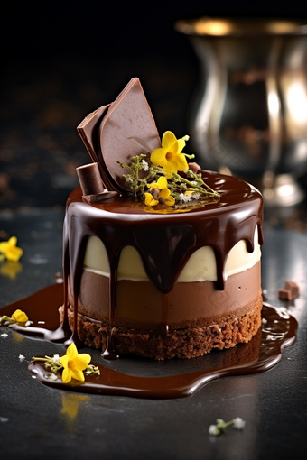 巧克力慕斯蛋糕高清摄影图29