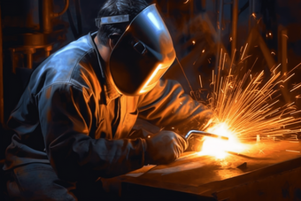 焊接焊工工作技术电人钢材工厂