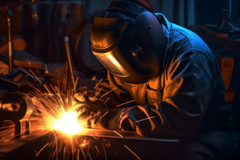 <strong>焊接</strong>焊工工作劳动电人钢材工厂