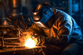 焊接焊工工作工厂劳动