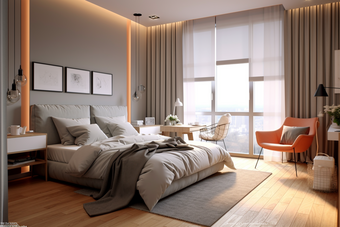 现代卧室室内设计房间CAD