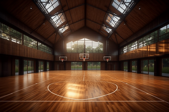 室内篮球场高清体育运动竞技