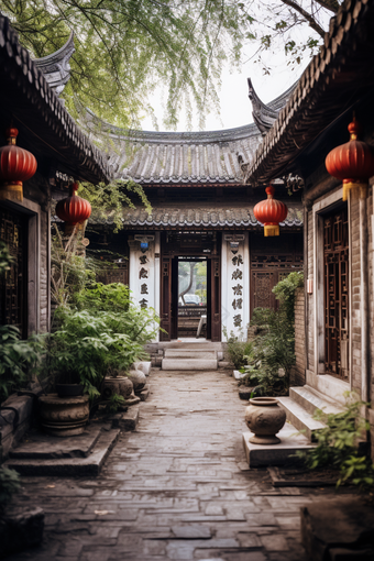 中国古风古镇建筑古古建筑