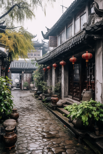 中国古风古镇建筑旅游园林