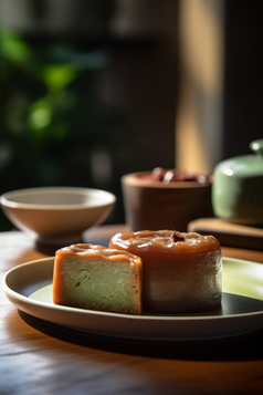 传统美食绿豆糕高清摄影图17