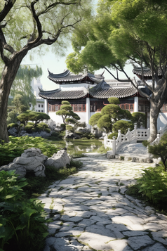 中式园林建筑摄影图46