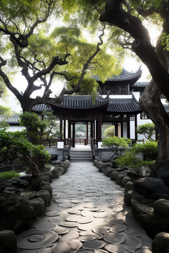 中式园林建筑摄影图14