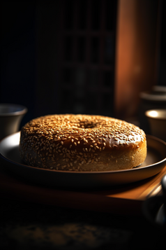 传统美食芝麻饼高清摄影图9