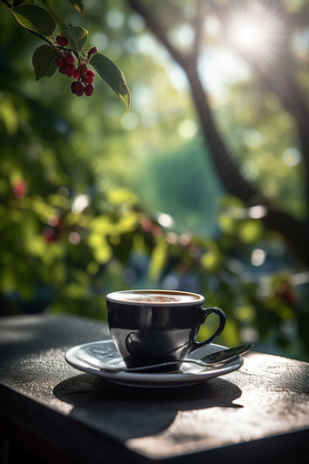 户外咖啡高清饮料自然