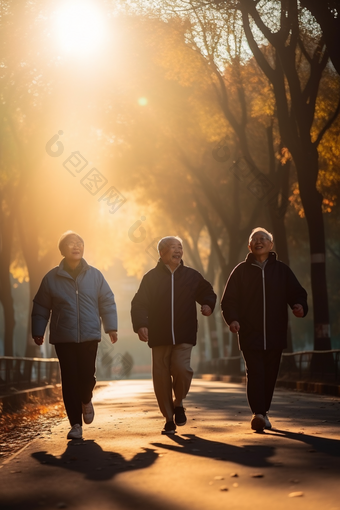 老年人休闲锻炼身体竖图体育<strong>活动</strong>户外