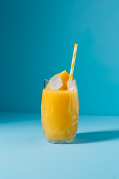 冰镇的芒果饮品摄影图15