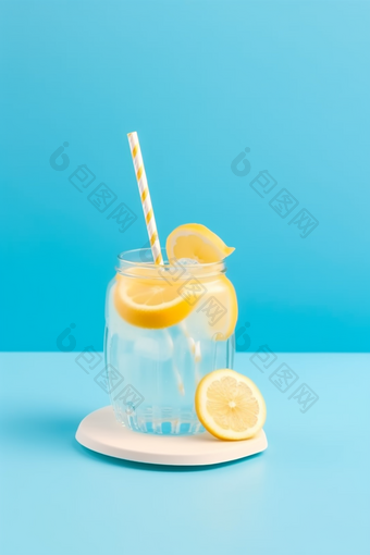 <strong>冰镇</strong>的柠檬饮品夏季酷夏