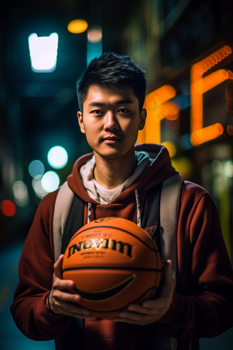 男子拿着篮球运动体育亚洲