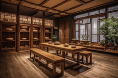 中国古典韵味茶室摄影图4