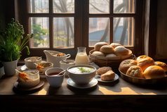 中式早餐摄影图36