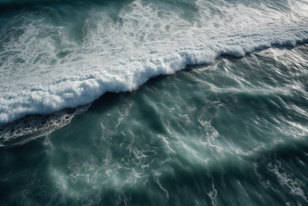 海面上的海浪水波涛