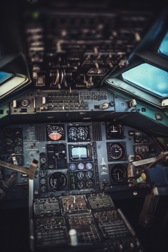 飞机驾驶舱表盘仪控制仪