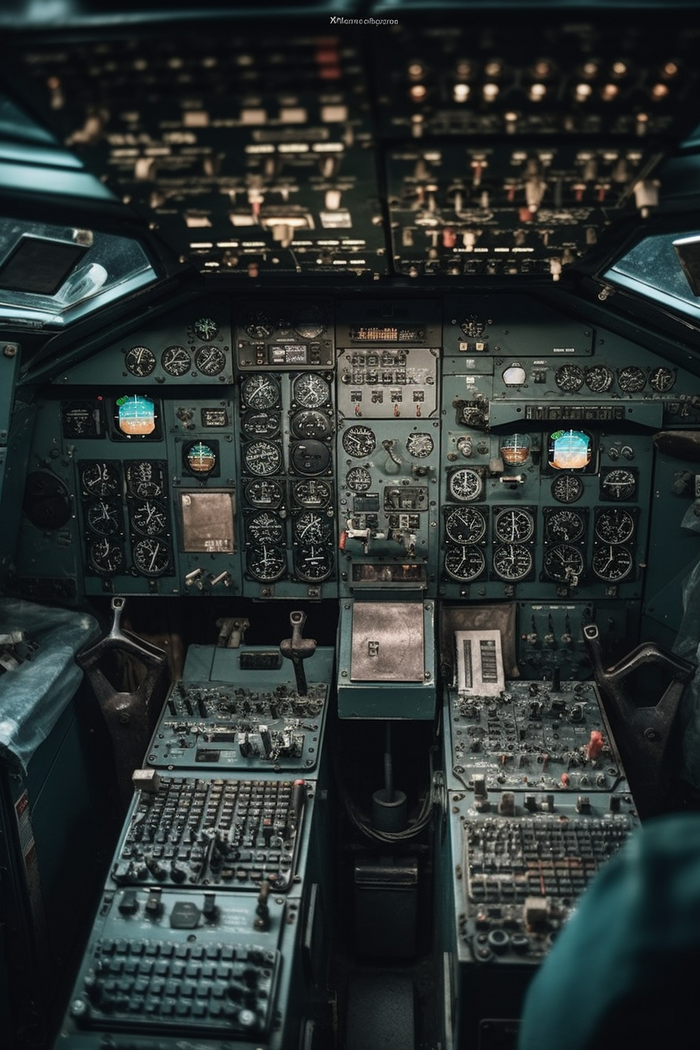 飞机驾驶舱表盘仪仪仪器