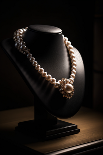 高级珠宝<strong>项链</strong>展示模型珍珠
