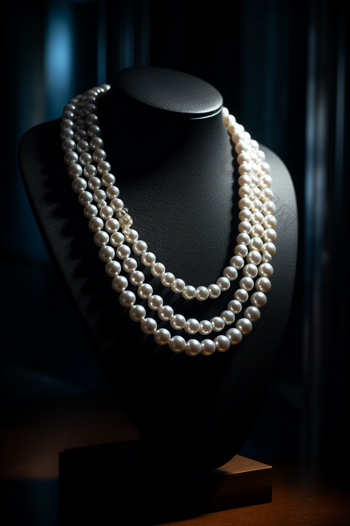 高级珠宝项链展示商品装饰品
