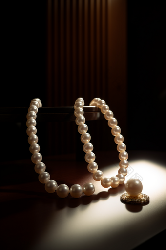 高级珠宝项链展示珍珠首饰